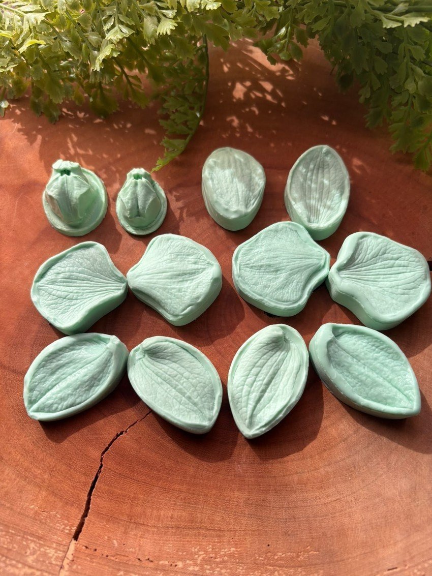 Molde Marcador Orquídea M — Kit 12 Peças — 4,5 cm - Imagem 4