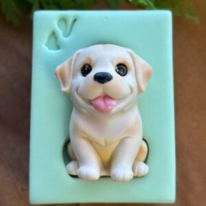 Molde Dog Labrador G — 7,5 x 5,5 cm - molde de silicone para biscuit - Vanessa De Col
