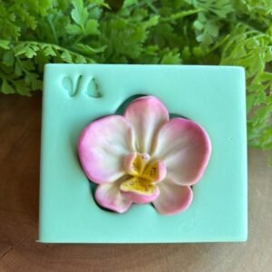 Molde Orquídea 3 - G — 7,5 x 6,5 cm - molde de silicone para biscuit - Vanessa De Col
