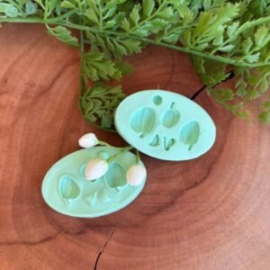 Molde Botão de Orquídea — 6,5 x 4,0 cm - molde de silicone para biscuit - Vanessa De Col
