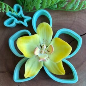 Cortadores Orquídea 2 - M — 4,0 x 3,5 cm - molde de silicone para biscuit - Vanessa De Col