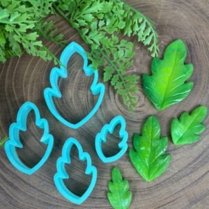 Cortador Folha de Margarida — 7,0 x 4,5 cm - molde de silicone para biscuit - Vanessa De Col