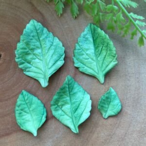 Cortadores Folha de Hortência — 6,0 x 4,0 cm - molde de silicone para biscuit - Vanessa De Col