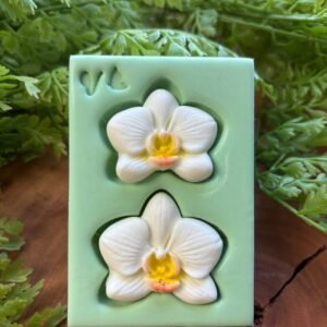 Molde Orquídea M — 5,5 x 8,2 cm - molde de silicone para biscuit - Vanessa De Col