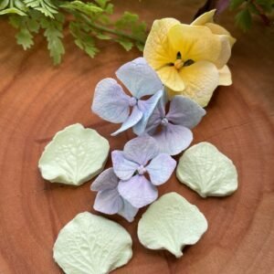 Marcador Pétala de Hortência 2 — 3,5 x 3,0 cm - molde de silicone para biscuit - Vanessa De Col