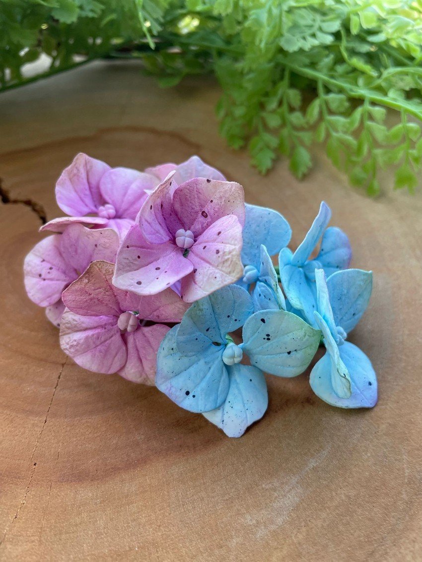 Cortadores Hortência — 3,0 x 3,0 cm - molde de silicone para biscuit - Vanessa De Col