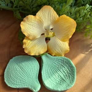 Molde Marcador Orquídea Vanda 1 — 6,0 x 5,0 cm - molde de silicone para biscuit - Vanessa De Col
