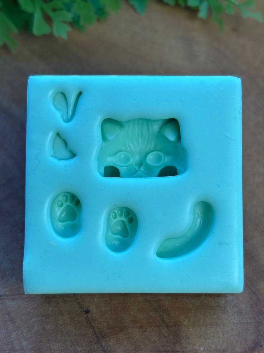 Molde Gatinho Agarradinho - Imagem 2
