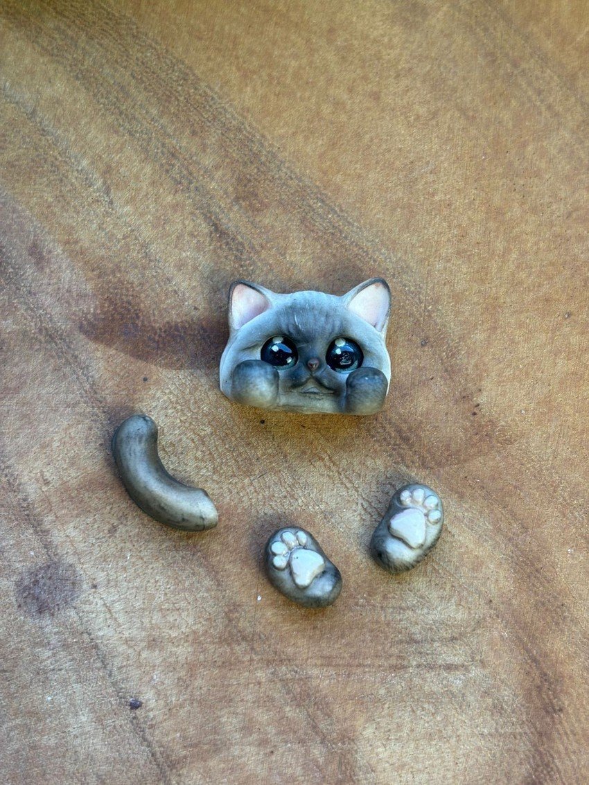 Molde Gatinho Agarradinho - Imagem 3