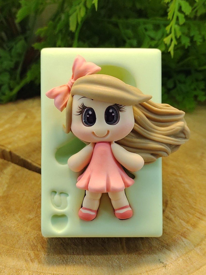 Molde de Silicone Menina Carinhosa 3 - Imagem 2