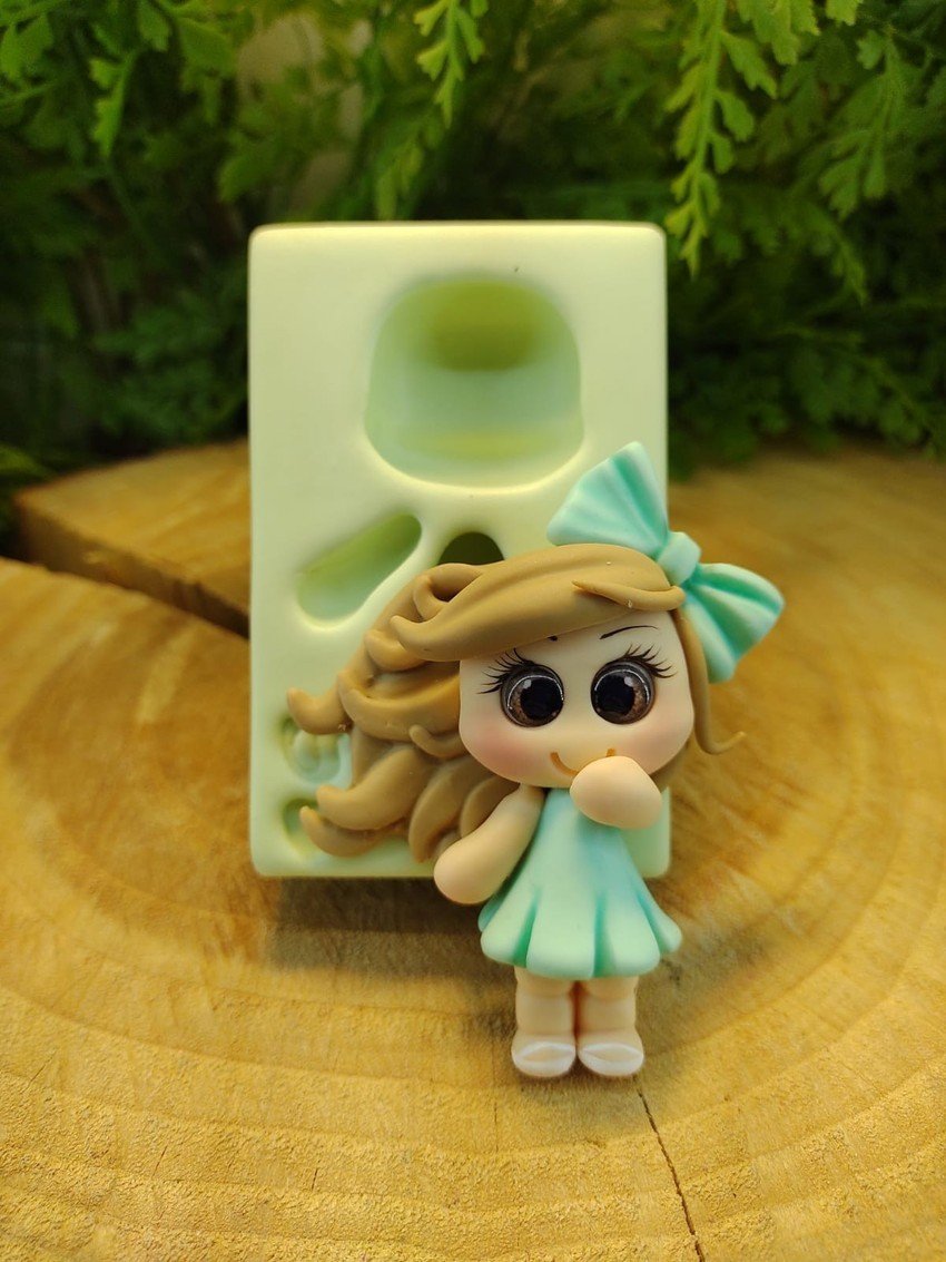 Molde de Silicone Menina Carinhosa 3 - Imagem 3