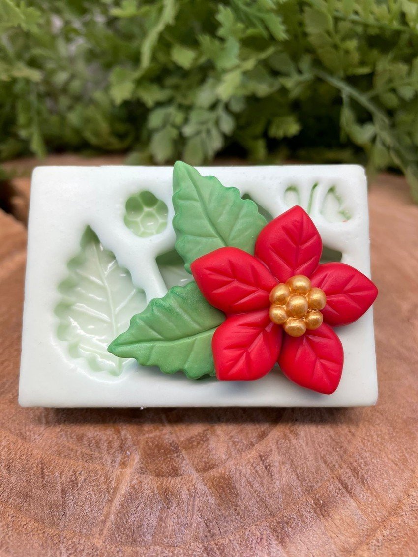 Molde Flor de Natal P - Imagem 3