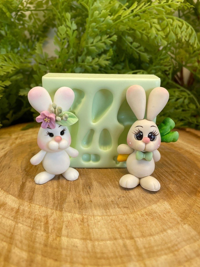 Molde de silicone Coelho cenourinha - Imagem 2