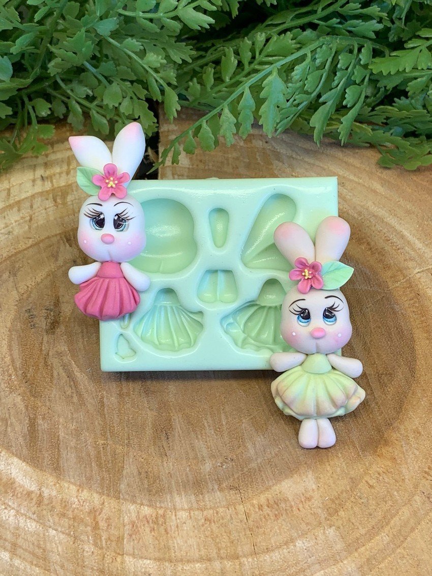 Molde de silicone Coelhinha - Imagem 2
