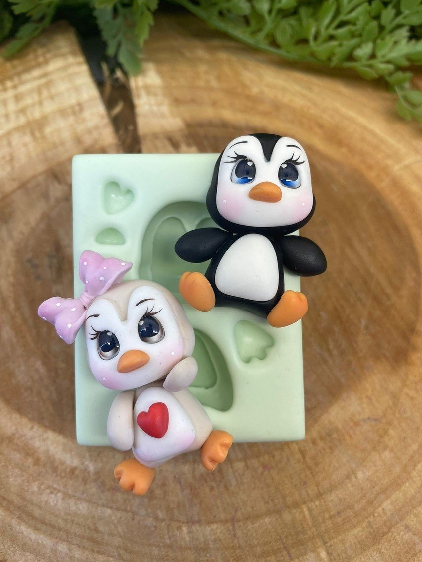 Molde de silicone Pinguim Cute - Imagem 2
