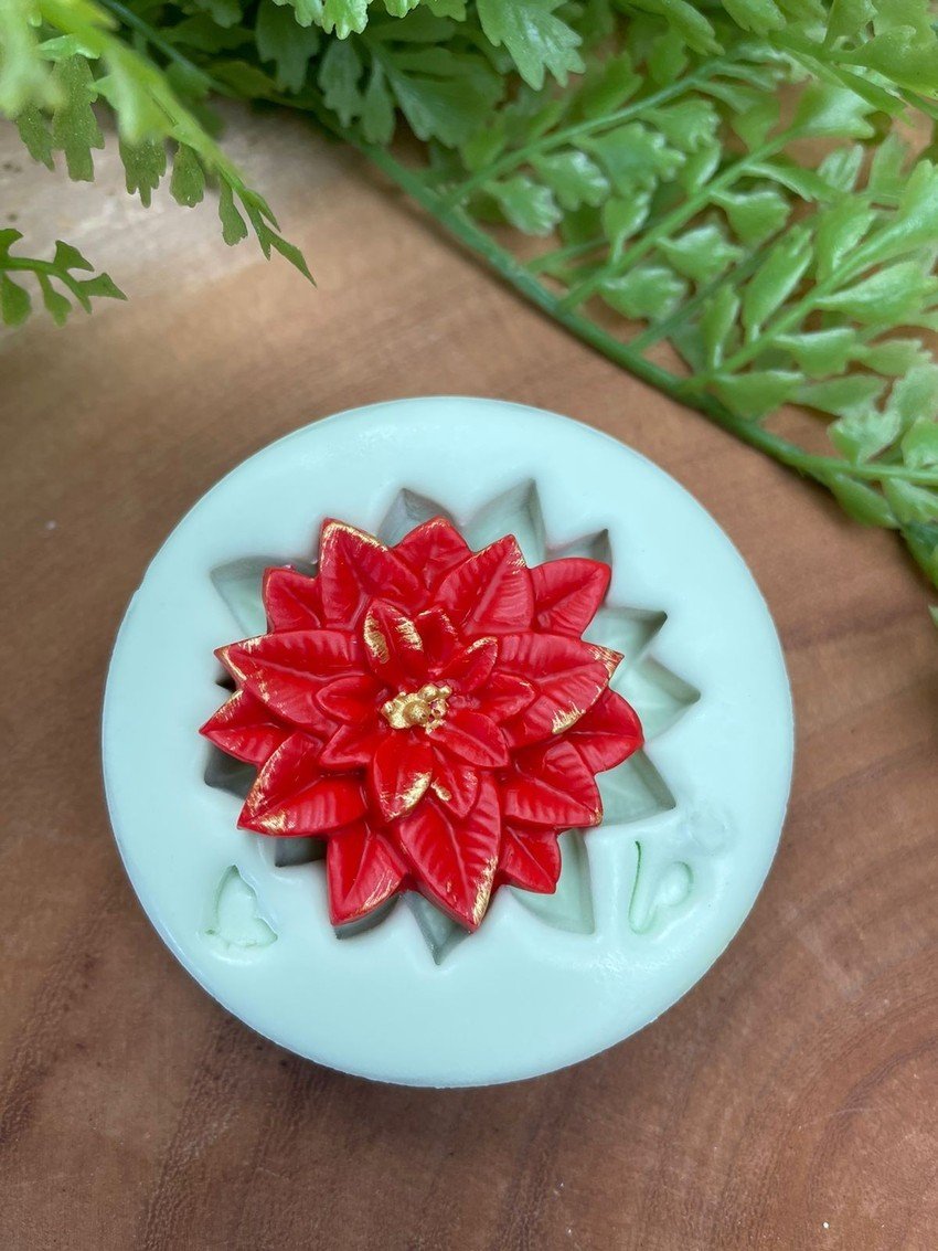 Molde Flor de Natal 3