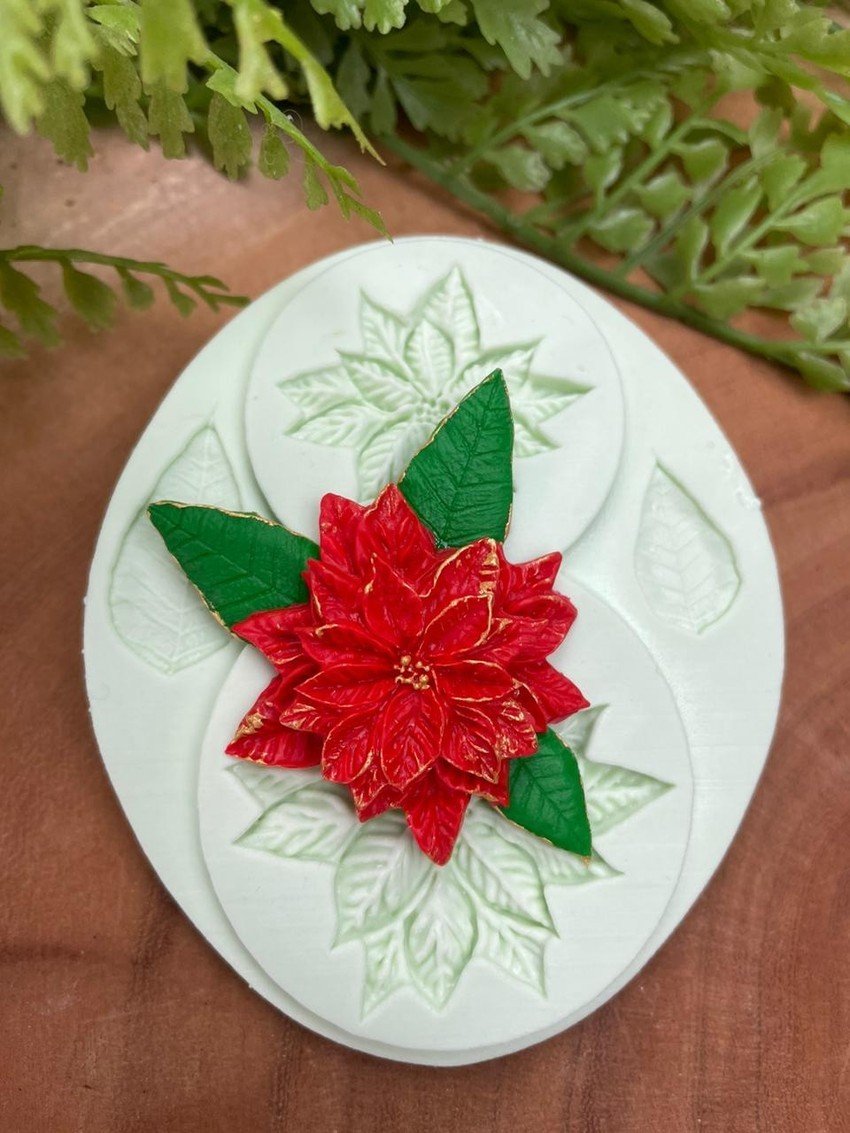 Molde Flor de Natal 2