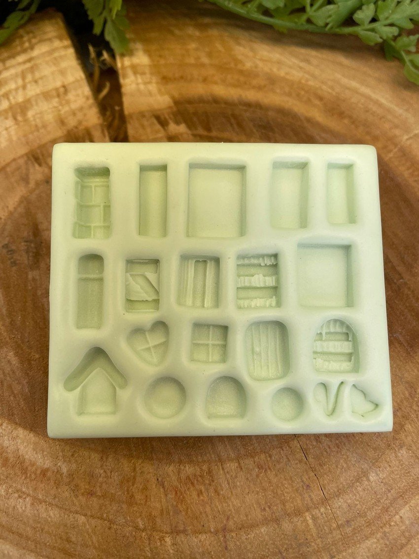 Molde de silicone Acessórios casinhas rústicas - Imagem 2