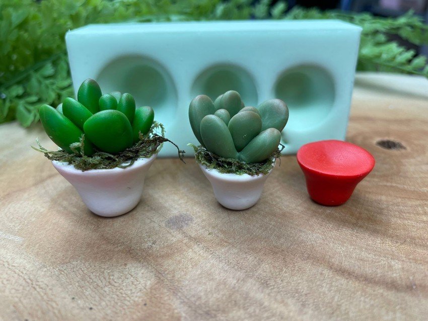 Molde trio de vasinhos