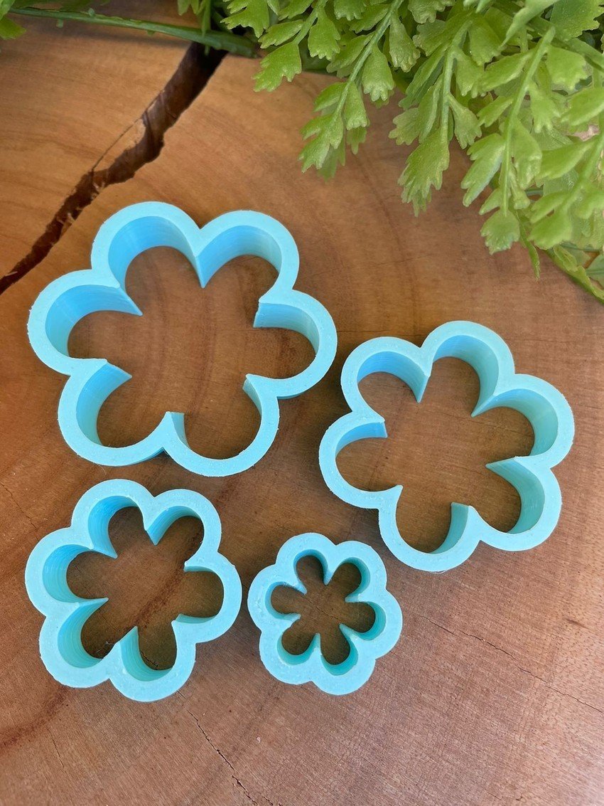 Kit Cortadores Flor 2 - 4 pc - Imagem 2