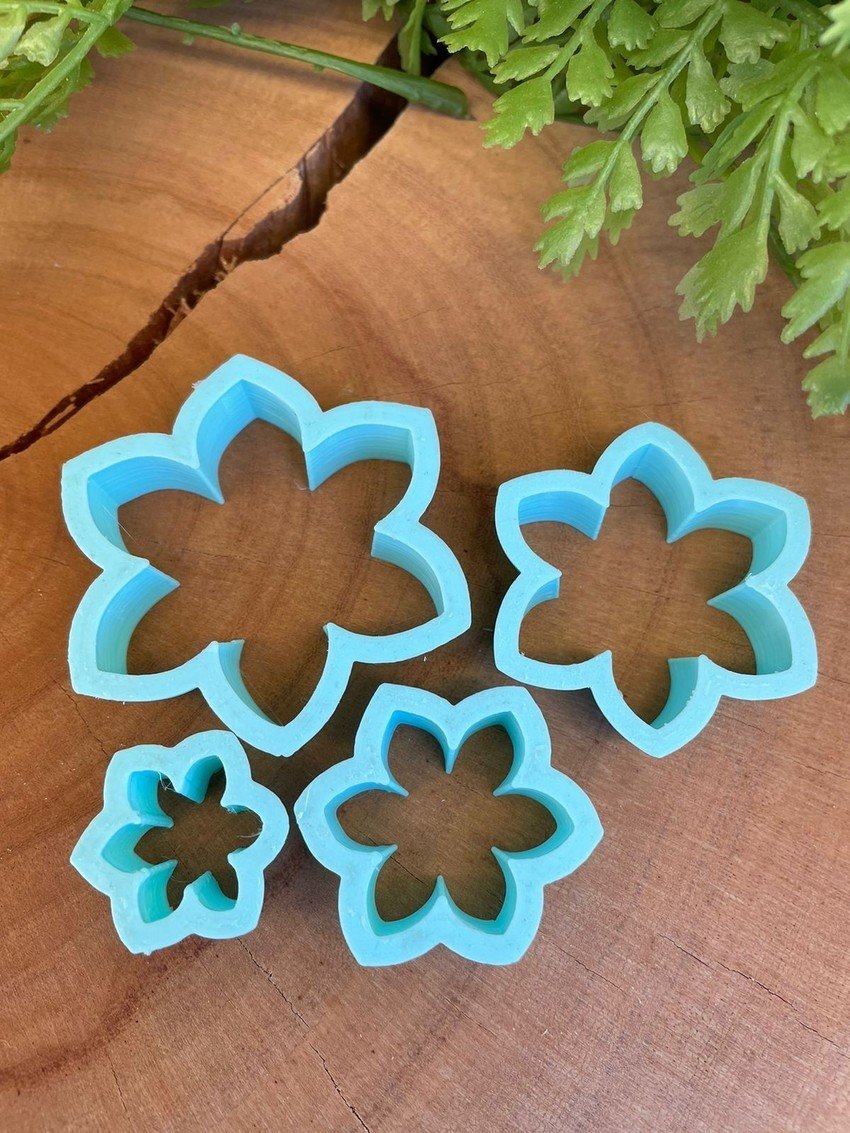 Kit Cortadores Flor 1 - 4 pc - Imagem 3