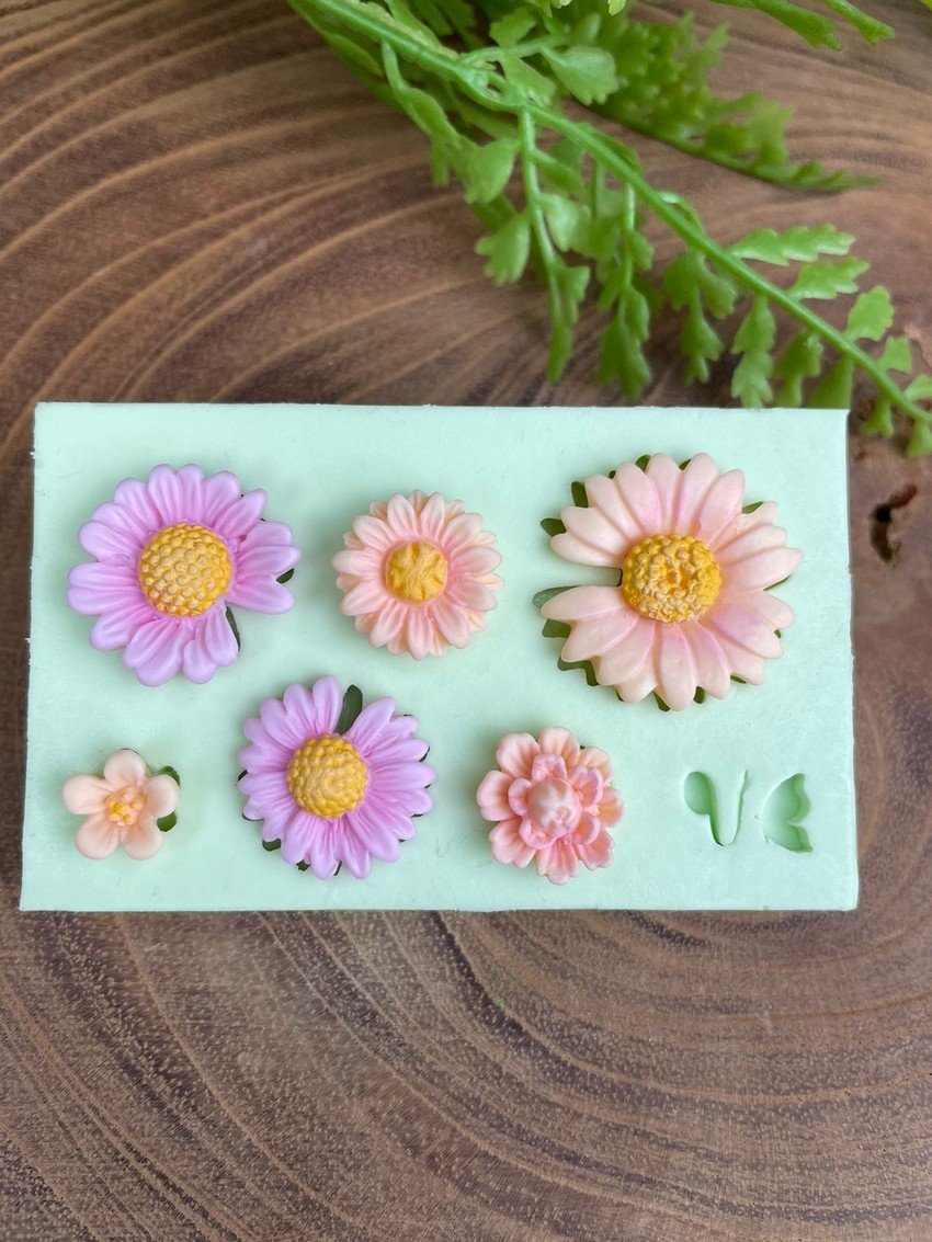 Molde Mini Flores 4