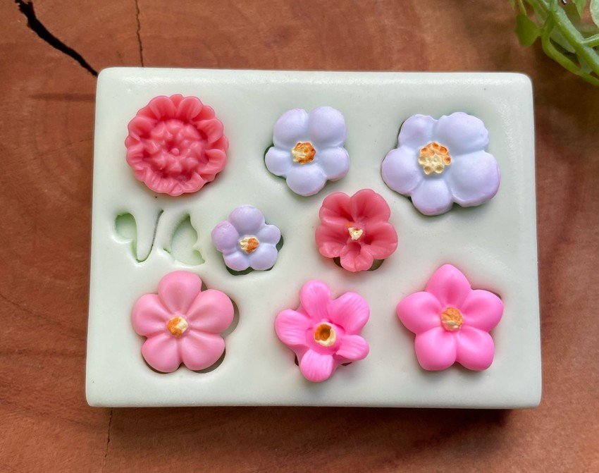 Molde Mini Flores 3