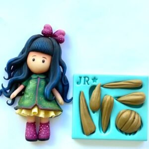 Molde de silicone Cabelinhos 1 - JR
