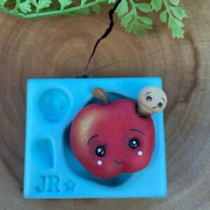 Molde de silicone Maçã e Bichinho - JR