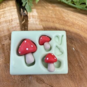 Molde de silicone Mini Cogumelinhos