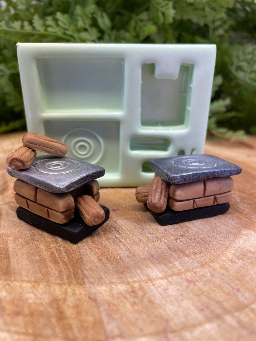 Molde de silicone Fogão Campeiro