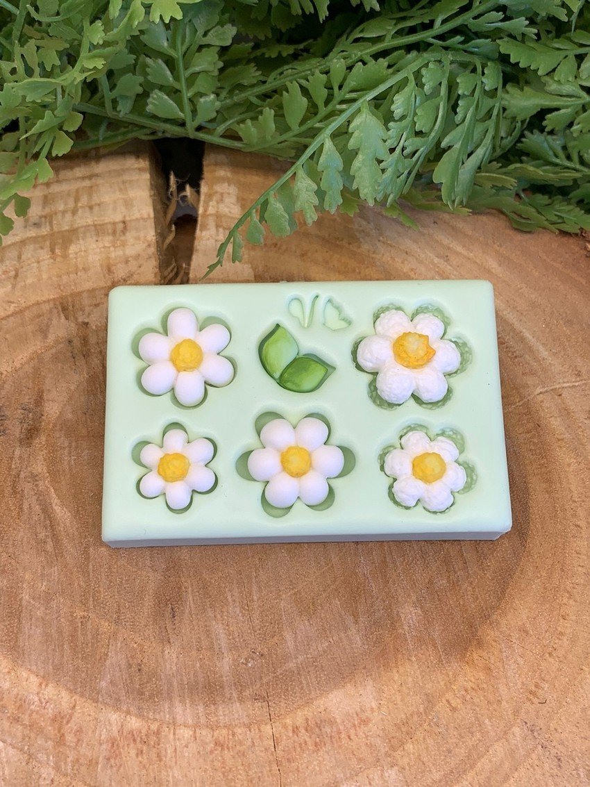 Molde de silicone Margaridas 2