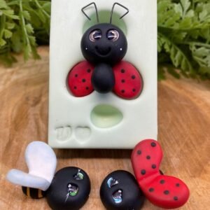 Molde de silicone Joaninha 3