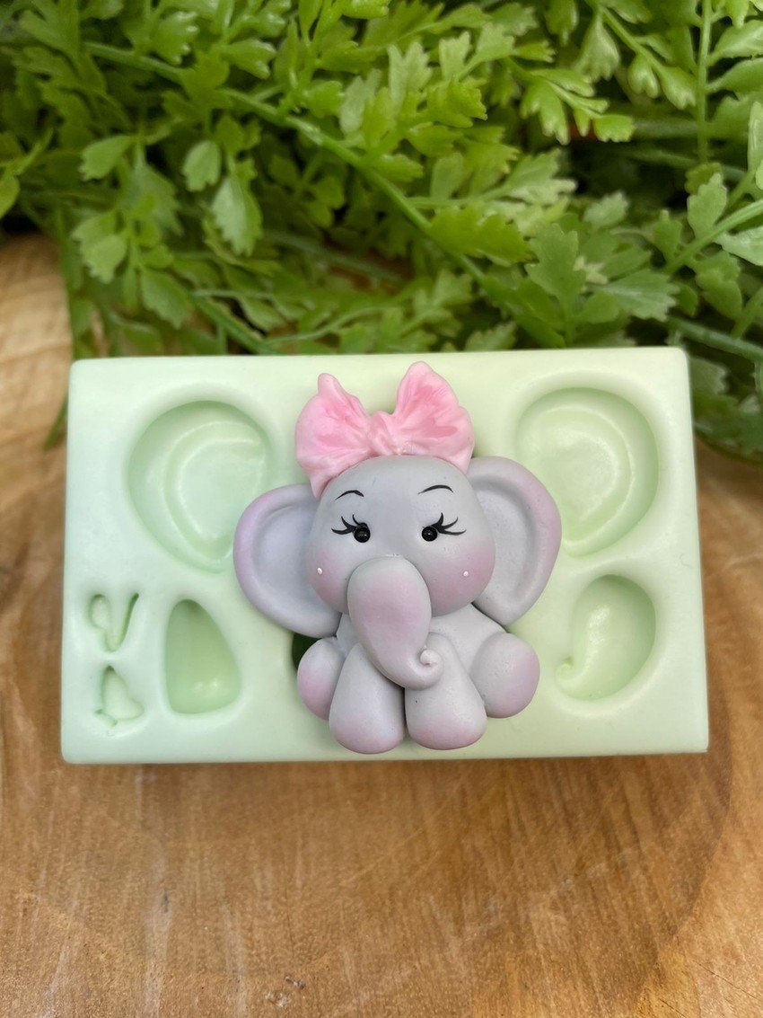 Molde de silicone Elefantinho P