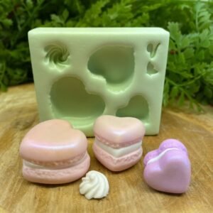 Molde de silicone Coração macaron