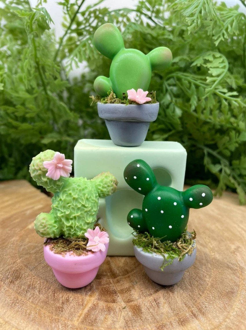 Molde de silicone Cactos 2