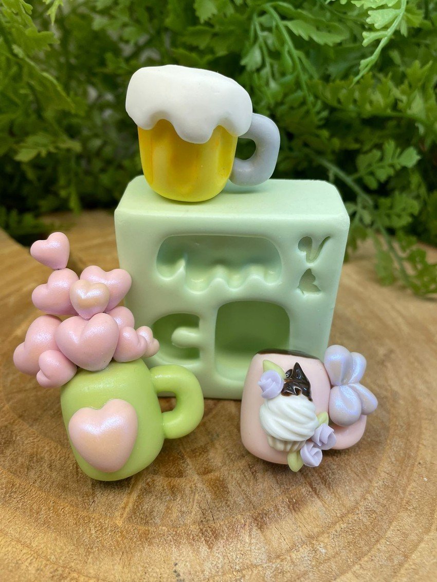 Molde de silicone Caneca