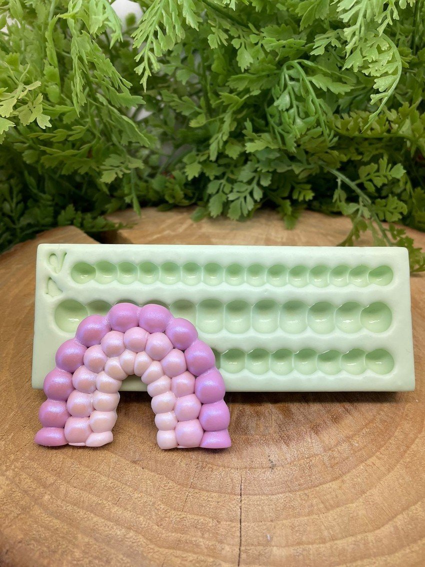 Molde de silicone Cordão de Bolinhas