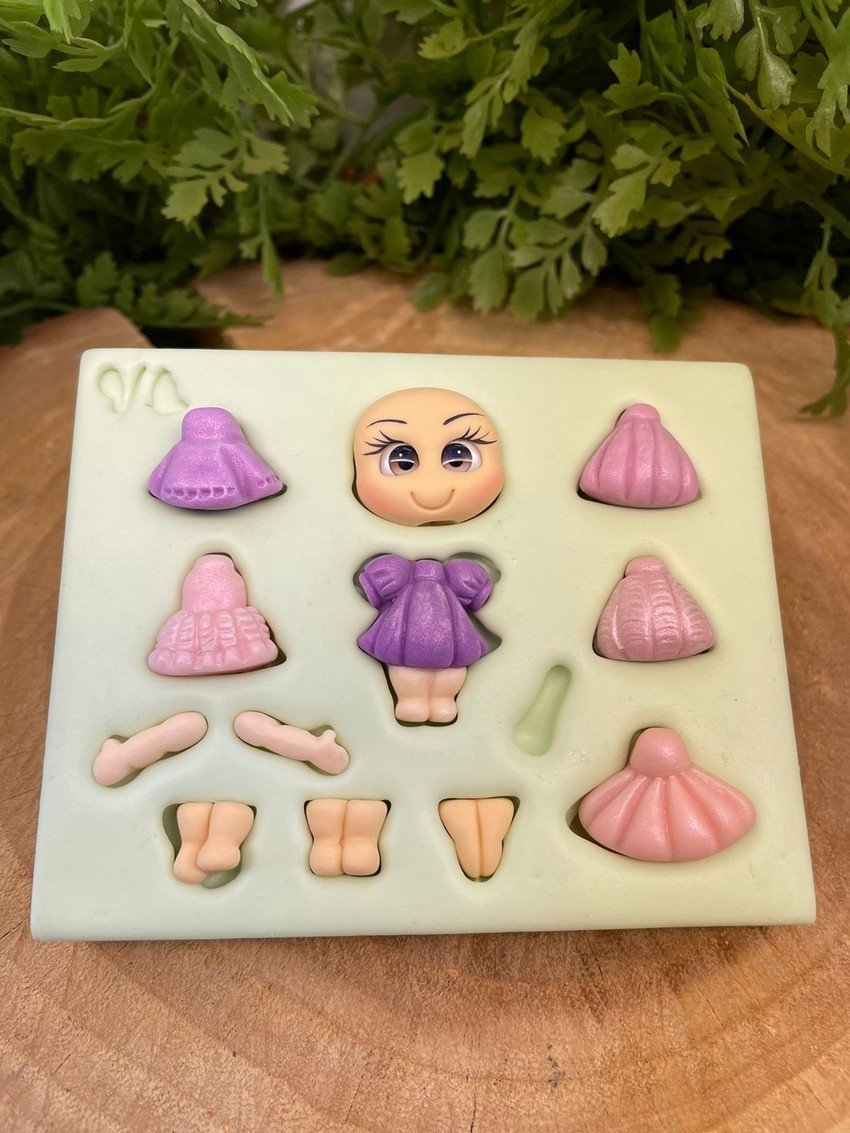 Molde de silicone Menininhas 3