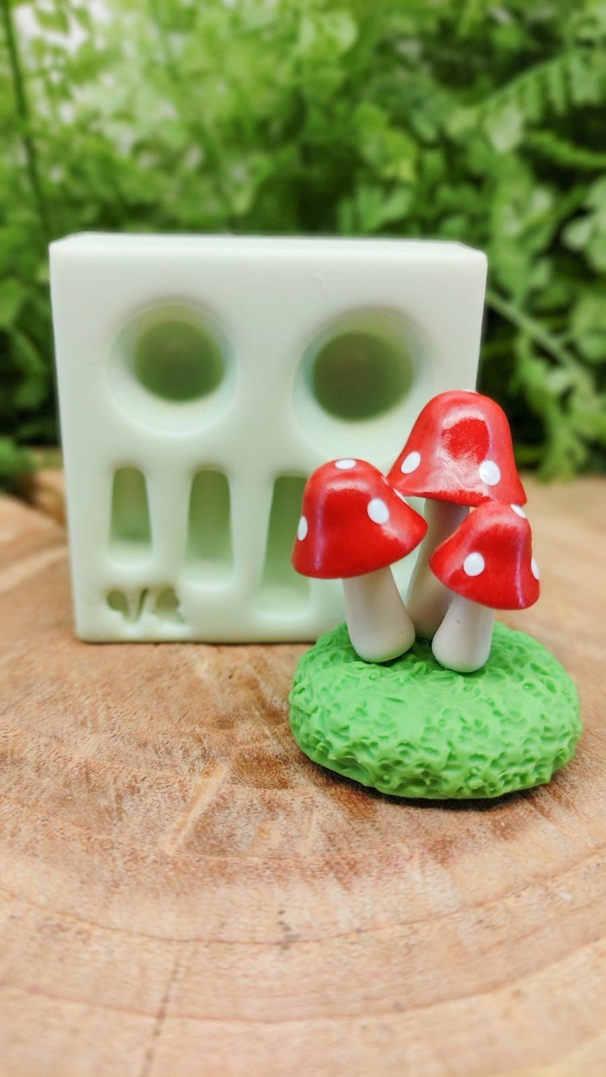 Molde de silicone Cogumelitos
