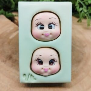 Molde de silicone Cabecinhas M