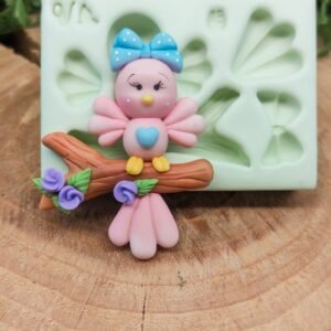 Molde de silicone Passarinho Fofo 2