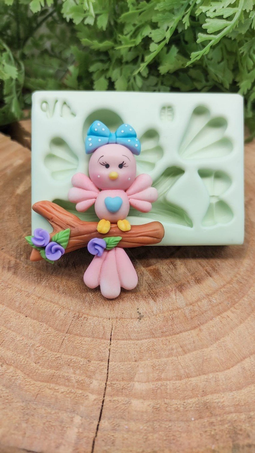 Molde de silicone Passarinho Fofo 2