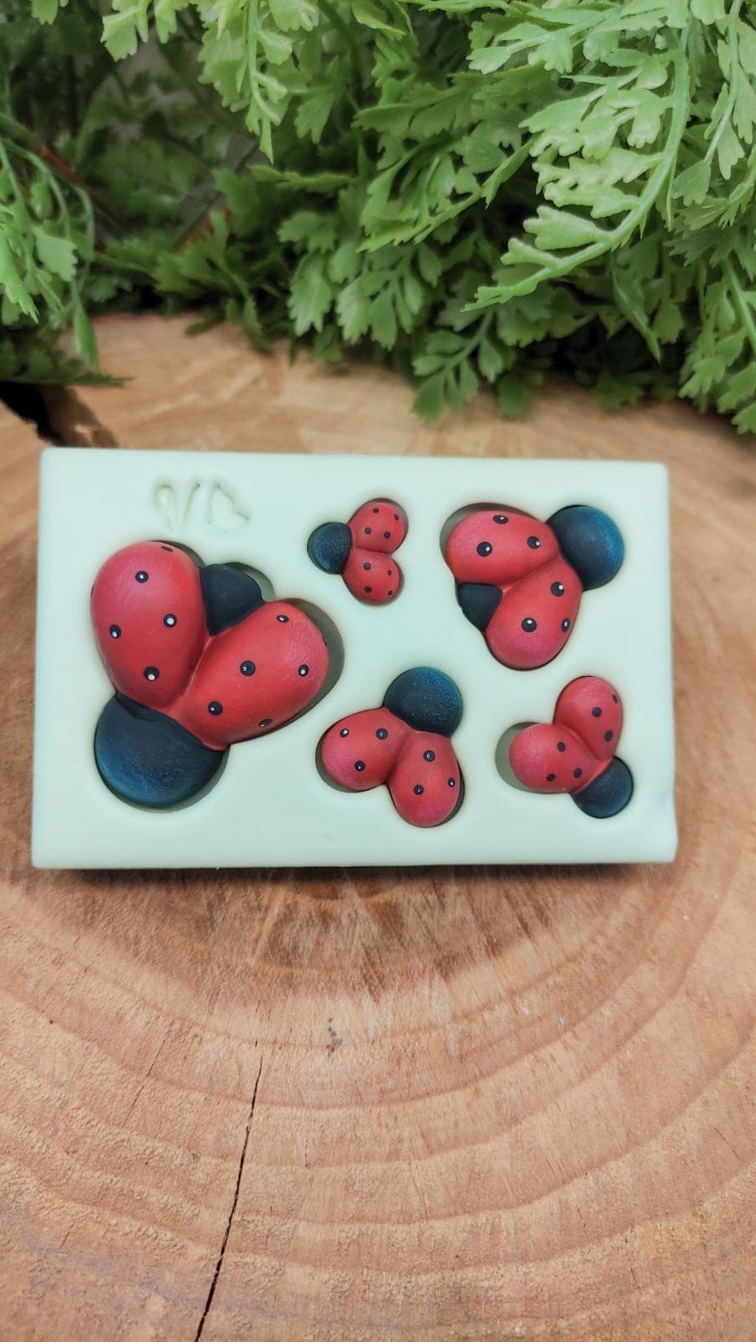 Molde de silicone Joaninhas 2