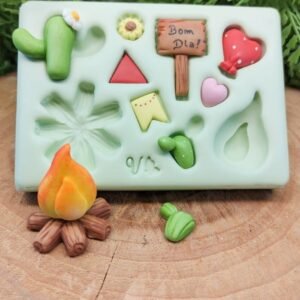 Molde de silicone Junino