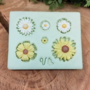 Molde de silicone Margaridas