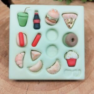 Molde de silicone Lanchinhos