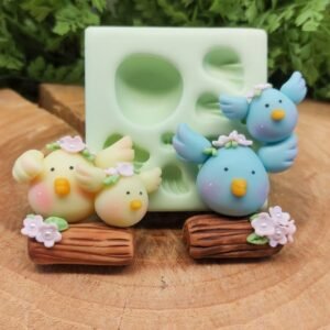 Molde de Silicone Passarinhos fofos