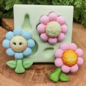 Molde de Silicone Flor Radiante