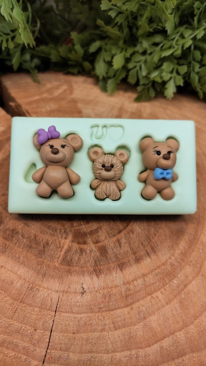 Molde de Silicone Ursinhos